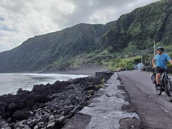 Cyclist on Faial