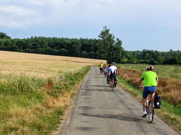 cyclists on French country roads