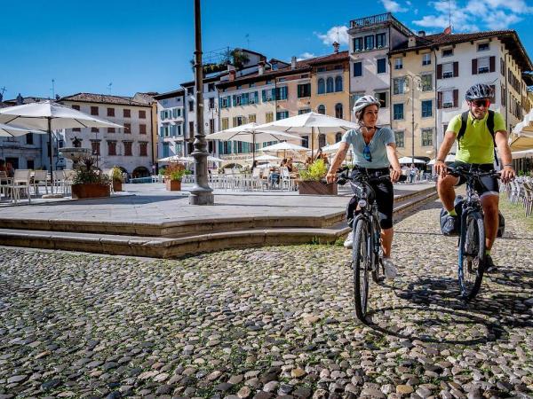 Radfahrer in Udine