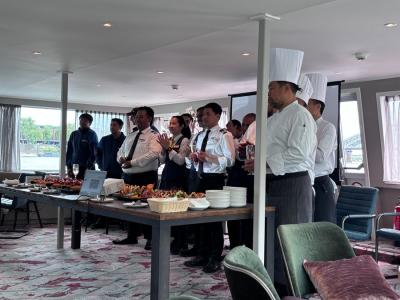Crew on board of MS Arkona