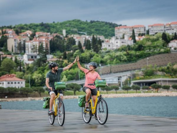 Cyclist in Trieste