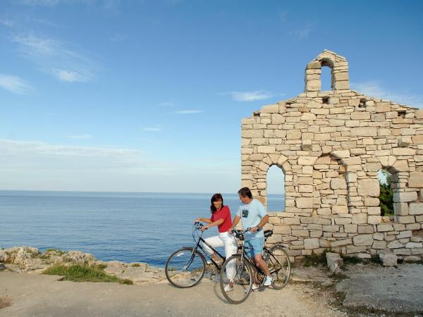 Radfahrer bei Pula