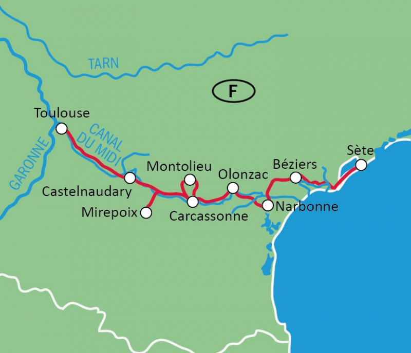 map Canal du Midi
