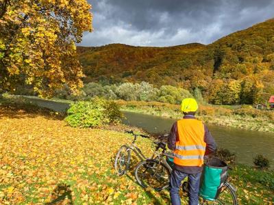 Autumn on the Dunajec Cycle Path