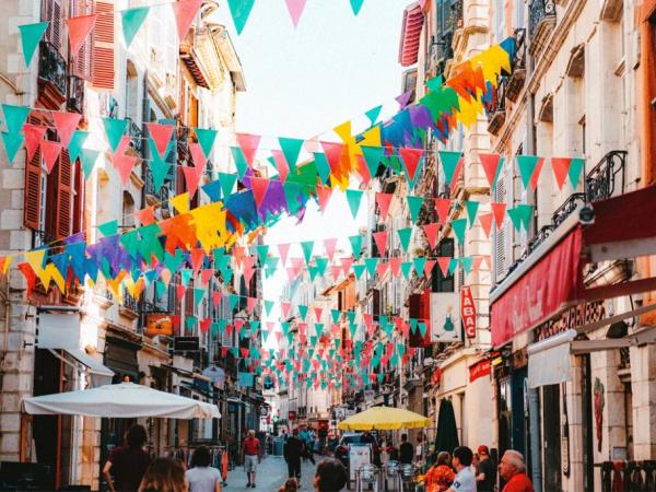 Colorful streets of Bayonne