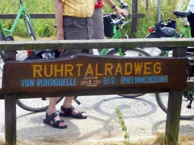 Ruhrtalradweg Schild