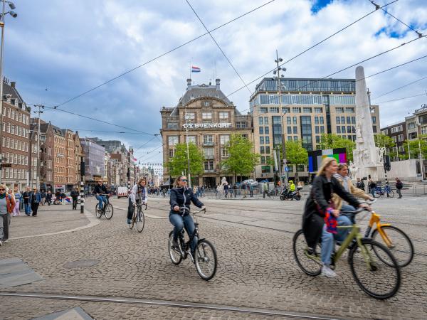 Cxclists in Amsterdam Centre
