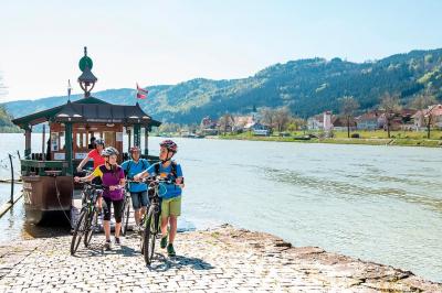 Bike ferry upper danube valley