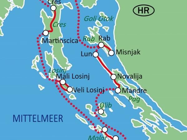 Map Kvarner Bay