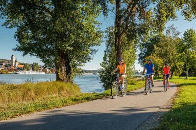 Cyclists near Krems / Weissenkirchen