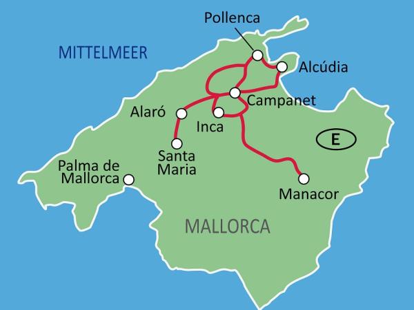 Tourmap Majorca