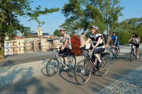 Cyclists in Kitzingen