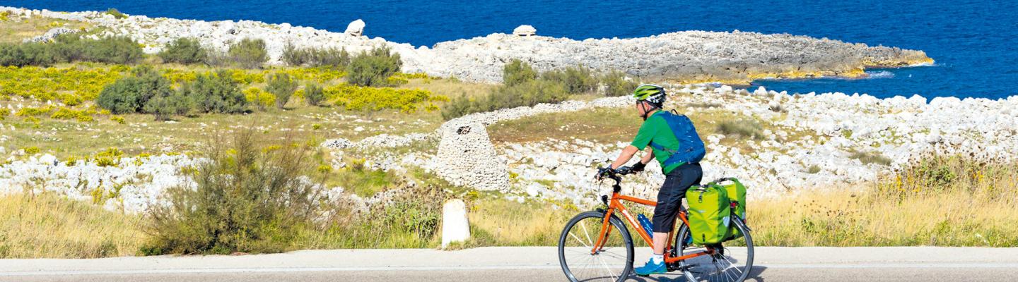 Cycling along the coastline