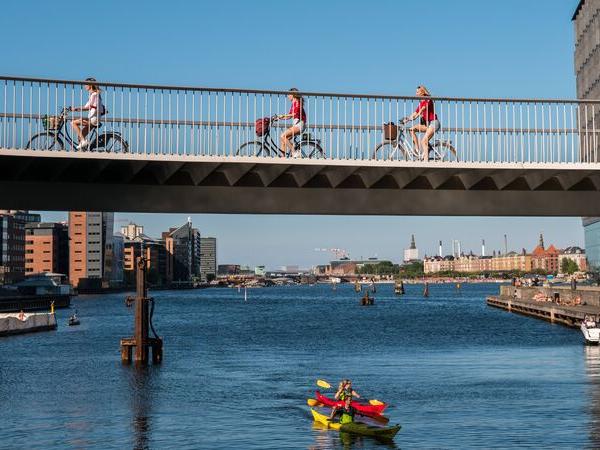 cycling bridge in Copenhagen, calle the 