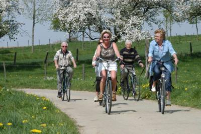 Cycling group in Belgium