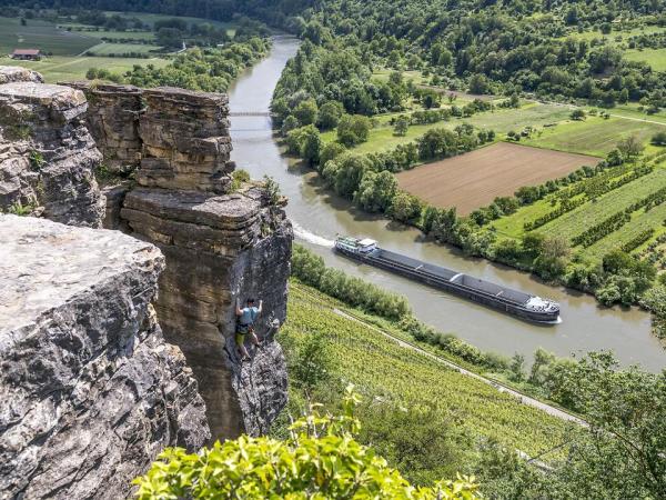 Neckarwith ship near Hessigheim