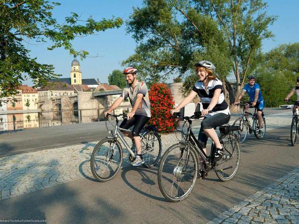 Cyclists in Kitzingen