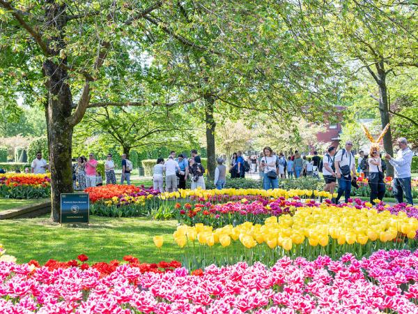 Keukenhof with visitors