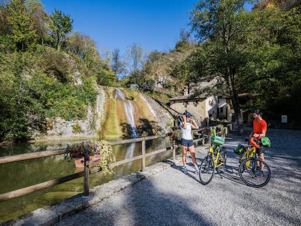 Break at the waterfall