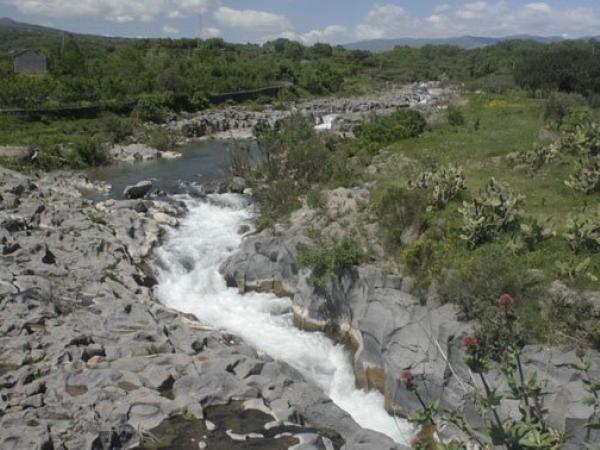 Waterfalls nearby Randazzo