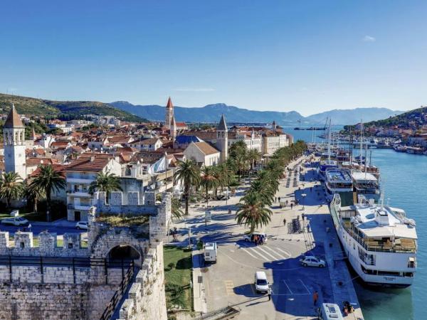 Trogir port  and old town