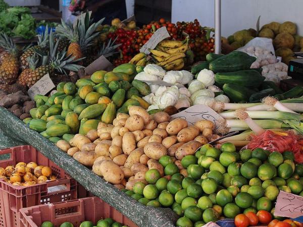 local market at Cayenne