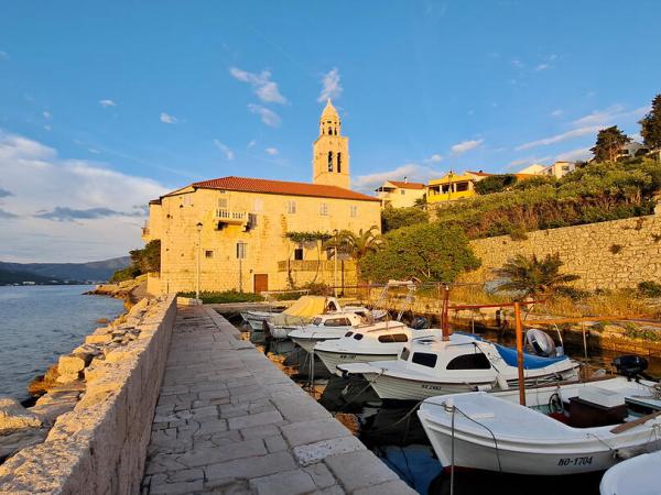 Korcula in the evening sun