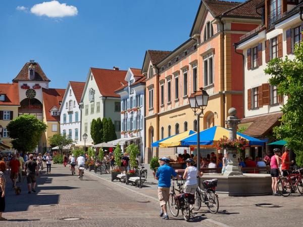 old city centre in Meersburg / lake constance