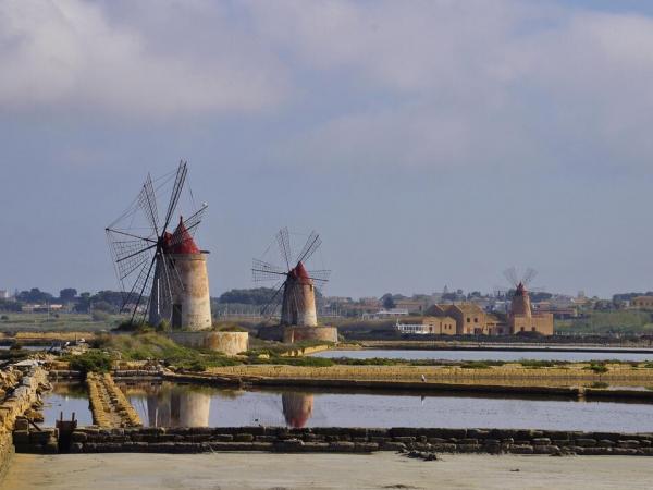 Salina Island windmills