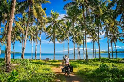 Cyclist in Sumbawa