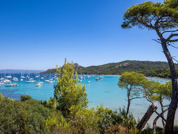 View over the bay on Porquerolles Island