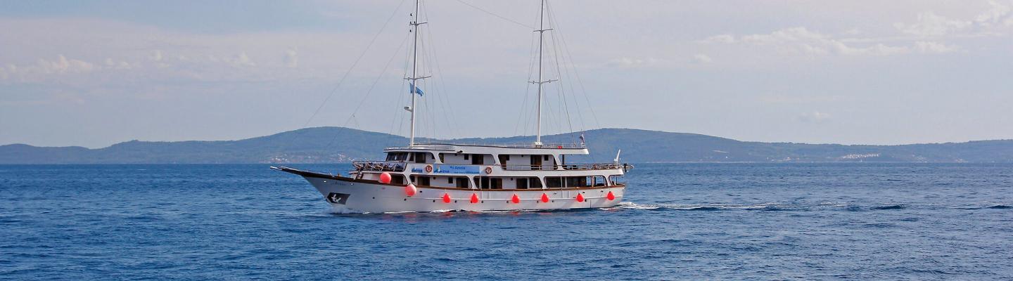 Ship Amore at sea