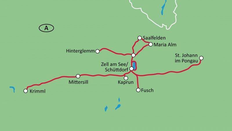 Map Zell am See home-based tour