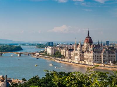 Budapest - Panorama with the Parliament