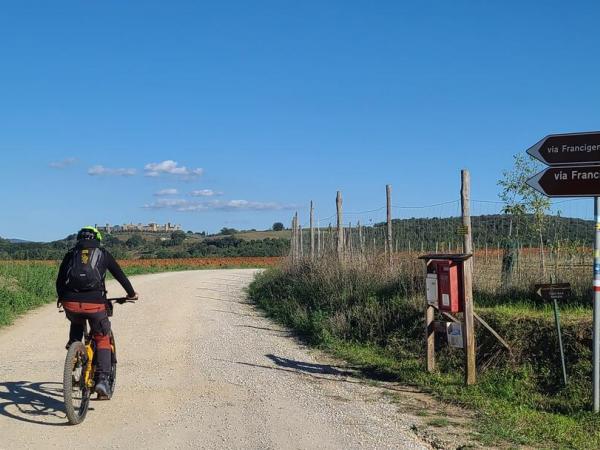 Cycling along the Via Francigena