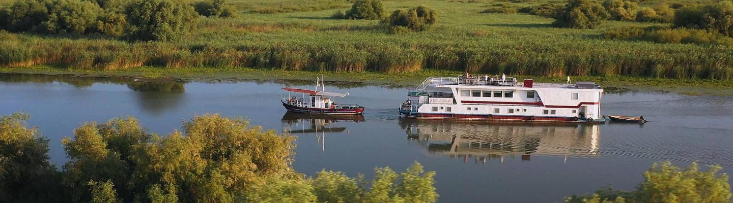 Boat on the Danube Delta