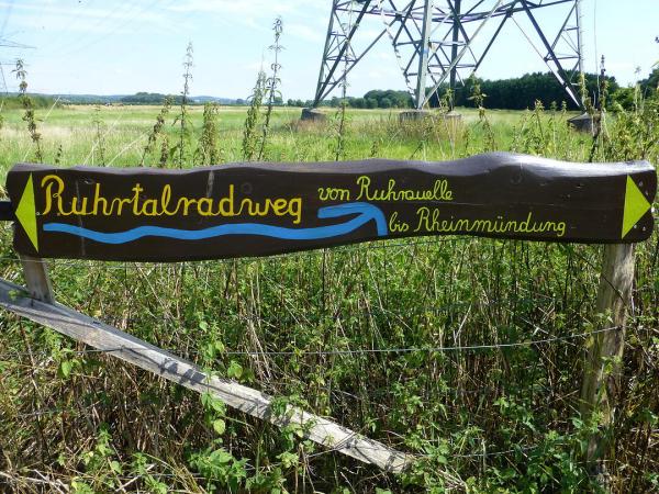 Ruhrtalradweg Beschilderung