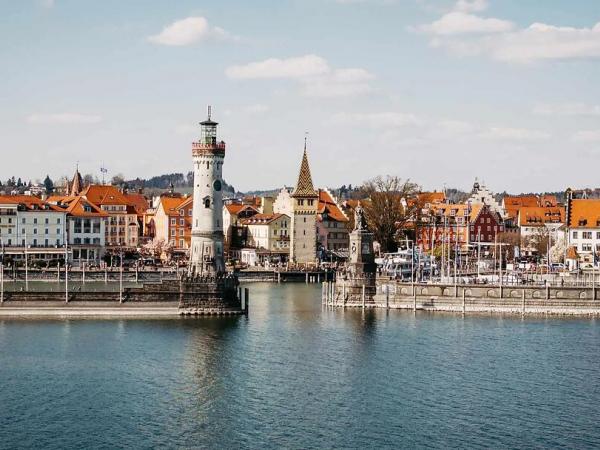 Lindau harbour view
