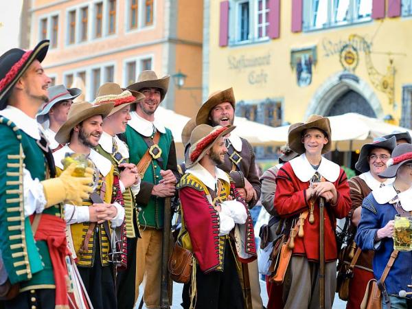Traditional musicians in Rothenburg ob der Tauber