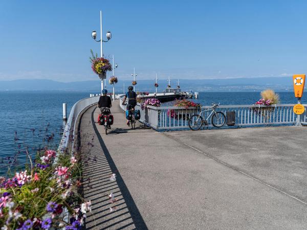 Lake Geneva in Thonon-les-Bains