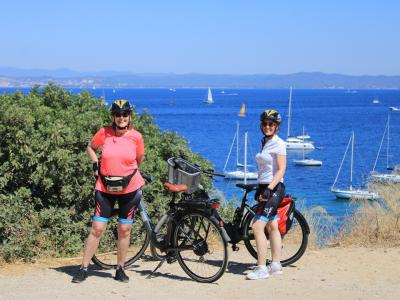 Ingrid and Carina in Porquerolles