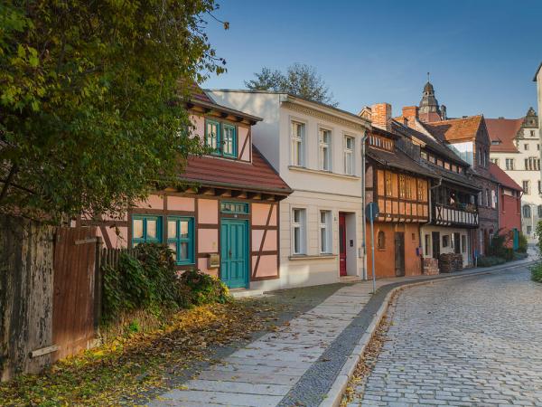 Half-timbered houses in Cottbus