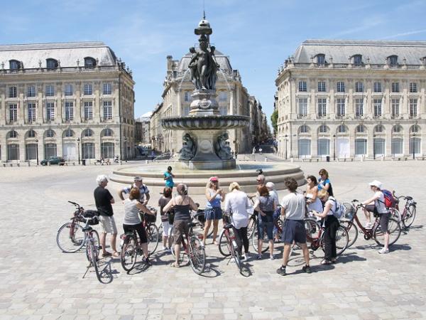 Cyclists in Bordeaux