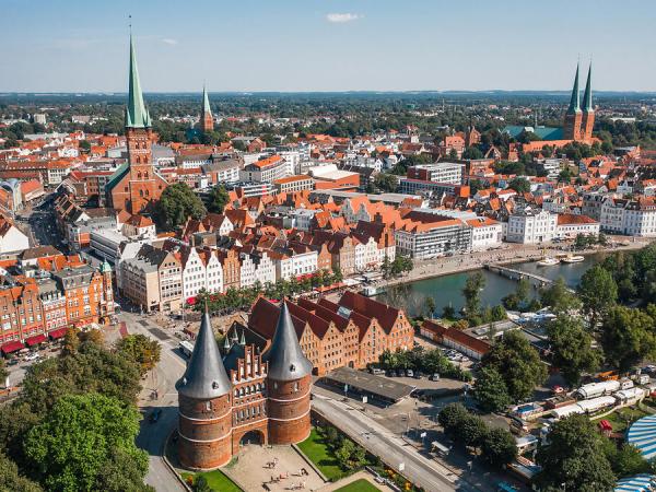 View over Lubeck