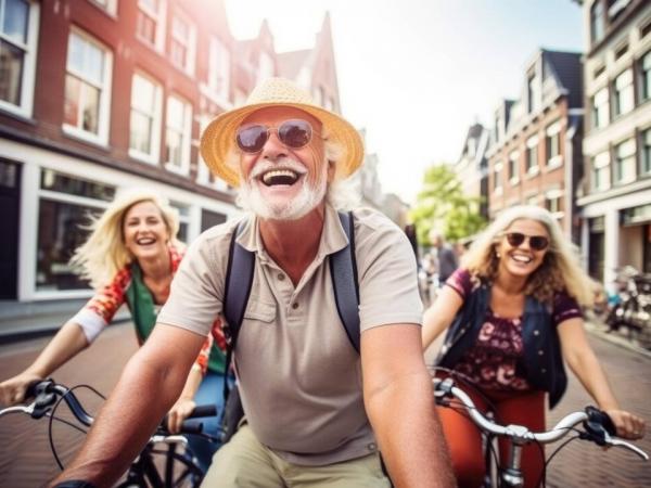 Cycling in Amsterdam