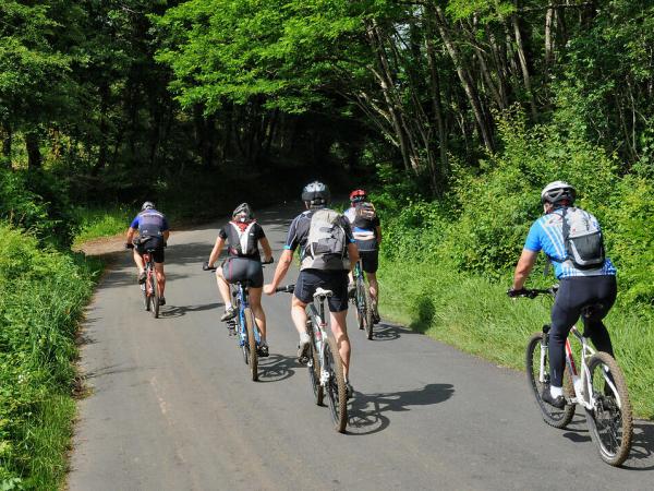 Cyclists in Saint Vincent