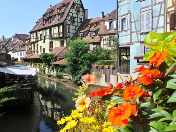 Colmar flowers and houses