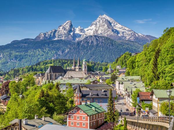 Berchtesgaden view onto Watzmann mountain