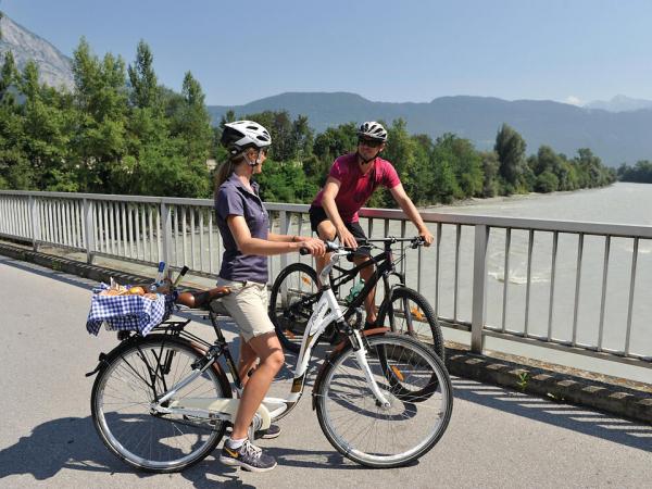 Cycling along the Inn Cycle Path