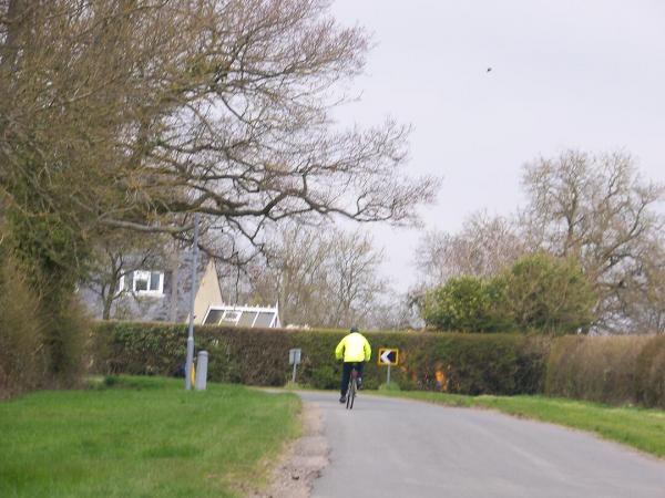 Cyclist on the road